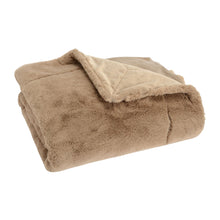Charger l'image dans la galerie, plaid-luxe-taupe-130cm-170cm