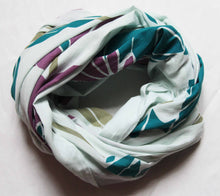 Charger l'image dans la galerie, foulard-coton-bio-poppy-prune-les-belles-vagabondes
