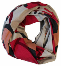 Charger l'image dans la galerie, foulard-coton-bio-prunus-rouge-les-belles-vagabondes