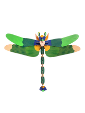 Charger l'image dans la galerie, green-dragonfly-verte-studio-roof