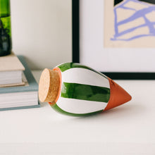 Charger l'image dans la galerie, olla-hydratante-raye-vert-et-blanc-pepin-ecologique