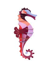 Charger l'image dans la galerie, decoration-murale-hippocampe-coraline-studio-roof