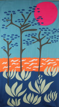 Charger l'image dans la galerie, foulard-coton-bio-cap-breton-navy-les-belles-vagabondes