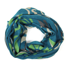 Charger l'image dans la galerie, echarpe-100%-laine-indira-bleu-les-belles-vagabondes