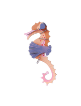 Charger l'image dans la galerie, hippocampe-rose-decoration-murale-studio-roof