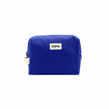 Charger l'image dans la galerie, trousse-toilette-leon-bleu-electrique-hindbag-durable-ethique