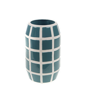 vase-rond-mosaique-bleu-canard-ceramique