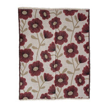 Charger l'image dans la galerie, plaid-fleurs-prune-doux-confortable
