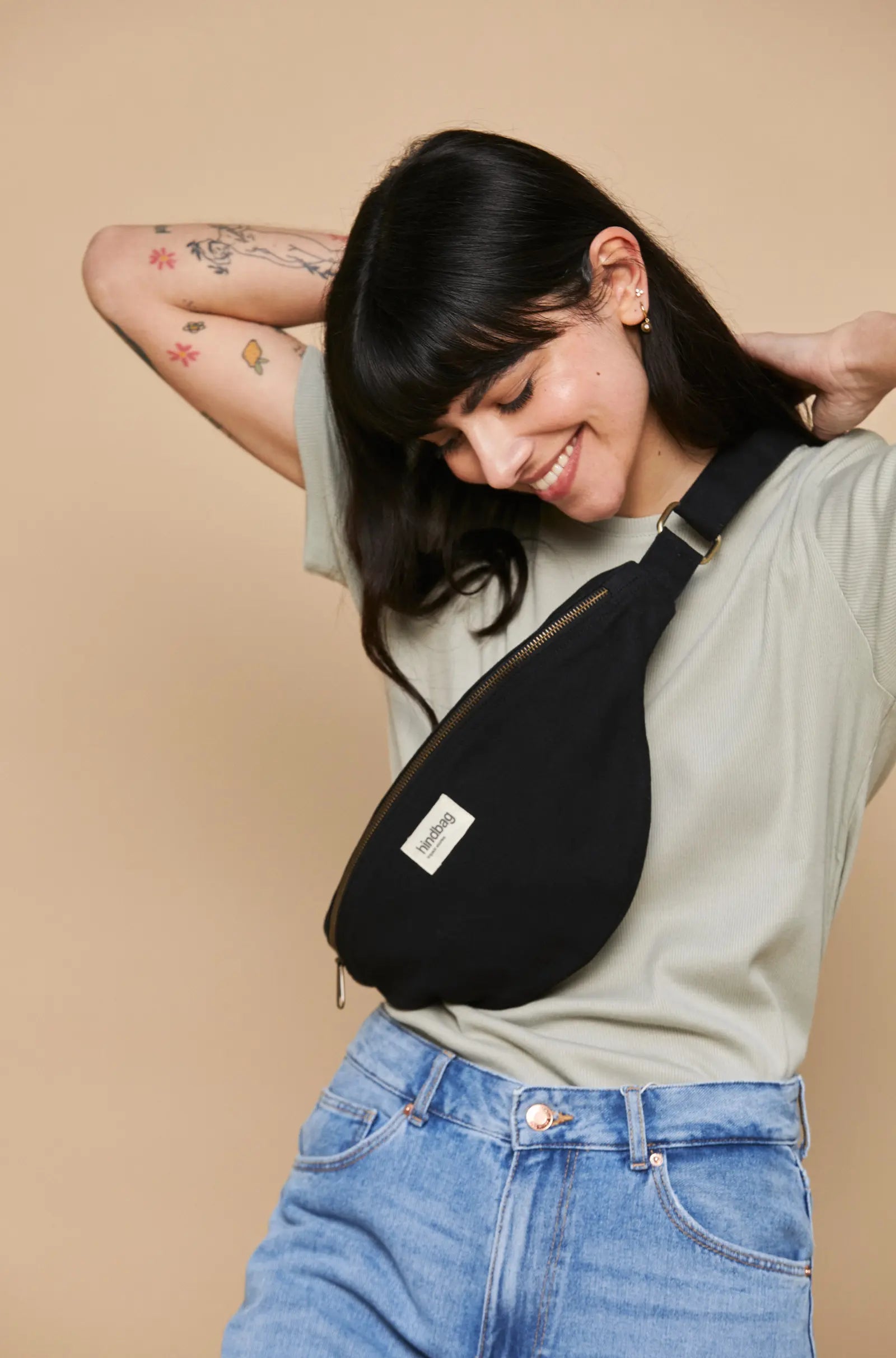 Sac Banane L Sasha Noir Hindbag – Atypique Concept Store