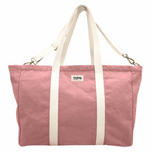 Charger l&#39;image dans la galerie, sac-week-end-jean-rose-blush-hindbag-ethique-durable
