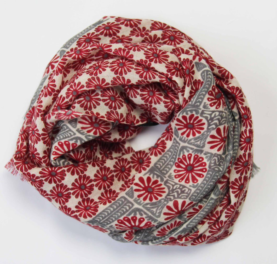 echarpe-100%-laine-chiapas-rouge-les-belles-vagabondes