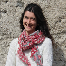 Charger l&#39;image dans la galerie, echarpe-100%-laine-chiapas-rouge-les-belles-vagabondes
