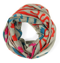 Charger l&#39;image dans la galerie, echarpe-100%-laine-indira-orange-les-belles-vagabondes
