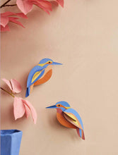 Charger l&#39;image dans la galerie, decoration-murale-kingfishers-oiseau-jardin-studio-roof
