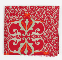 Charger l'image dans la galerie, foulard-coton-bio-medicis-rouge-les-belles-vagabondes
