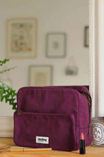 Charger l&#39;image dans la galerie, alix-prune-trousse-toilette-hindbag-eco-responsable
